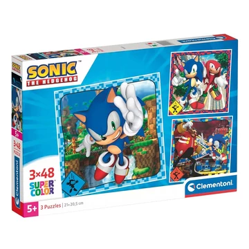 Sonic 3x48db-os Supercolor puzzle - Clementoni
