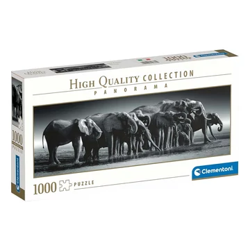 Elefántcsorda HQC 1000db-os Panoráma puzzle - Clementoni