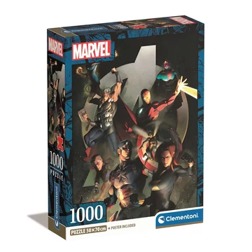 Marvel: Bosszúállók 1000db-os Compact puzzle 70x50cm - Clementoni