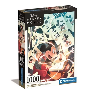 Disney: Mickey Egér klasszikus 1000db-os Compact puzzle 50x70cm - Clementoni
