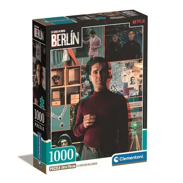 A nagy pénzrablás: Berlin főszereplő 1000db-os Compact puzzle 50x70cm - Clementoni