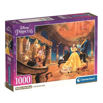 Disney: A Szépség és a Szörnyeteg 1000db-os Compact puzzle 70x50cm - Clementoni