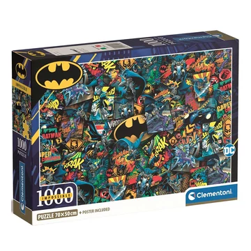 Batman 1000db-os lehetetlen puzzle 70x50cm - Clementoni