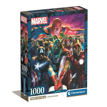 Marvel: Bosszúállók 1000db-os compact puzzle 50x70cm - Clementoni