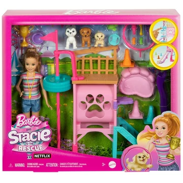 Barbie: Stacie to the Rescue - Kutyaiskola játékszett kiegészítőkkel - Mattel