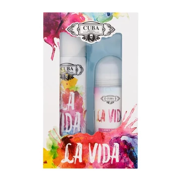Cuba La Vida női ajándékcsomag parfüm+roll on dezodor