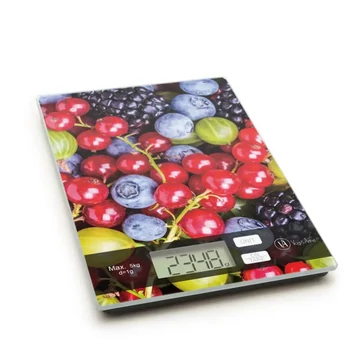 Digitális konyhai mérleg erdei gyümölcs mintával 5kg 57268E