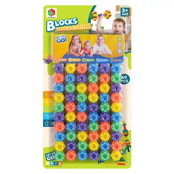 Építőjáték hatszögletű formákkal KR8626