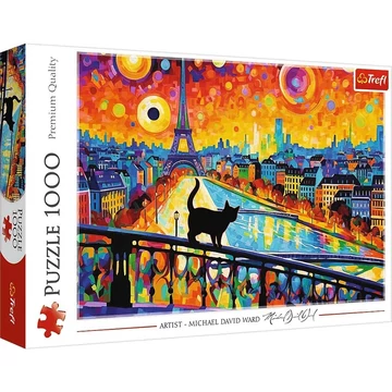 Egy cica Párizsban 1000db-os HQ puzzle kirakó - Trefl