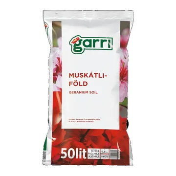 Garri muskátli virágföld 50L - csak egyedi szállítással vagy személyes átvétellel