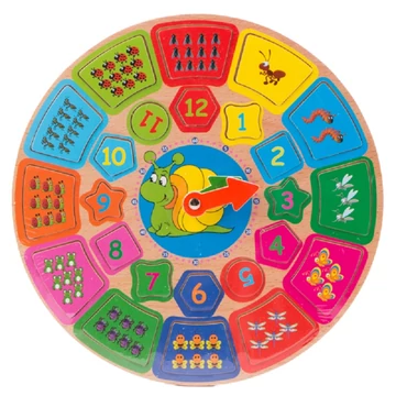 Fa ki-berakós óra+szám puzzle FA6729