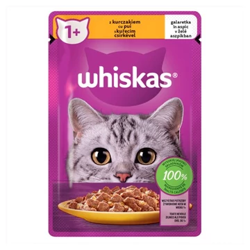 Whiskas csirkés alutasakos macskaeledel aszpikban 85g