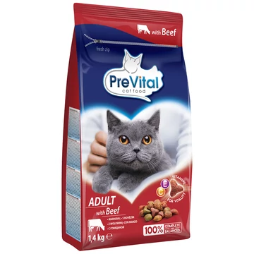 Prevital száraz macska eledel marha 1,4 kg
