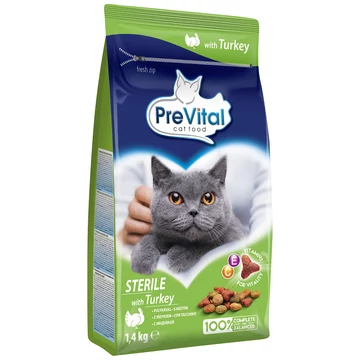 Prevital száraz macska eledel pulyka 1,4 kg