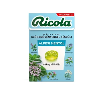 Ricola 40g gyógynövény cukorka alpin fresh
