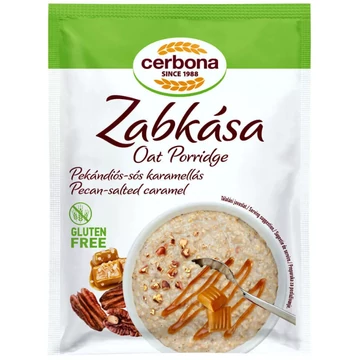 Cerbona Pekándiós-sós karamellás zabkása, gluténmentes, 50 g