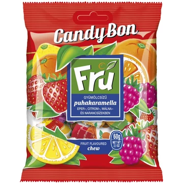 Fru vegyes gyümölcsízű puhakaramella 60g