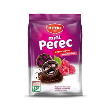 Detki csokis mini perec málna ízben 160g
