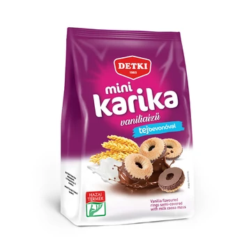 Detki mini vaniliás karika tejbevonóval 150g