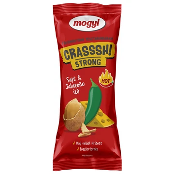 Mogyi Crasssh! Strong földimogyoró sajt és jalapeño ízű tésztabundában 60 g