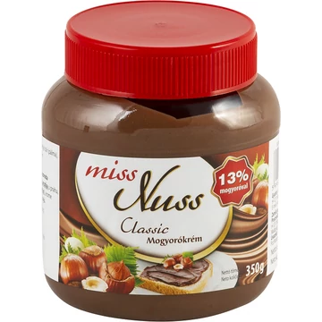 Miss Nuss Classic mogyorókrém 350G