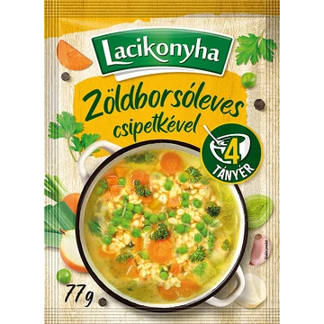 Lacikonyha zöldborsó leves csipetkével 77g