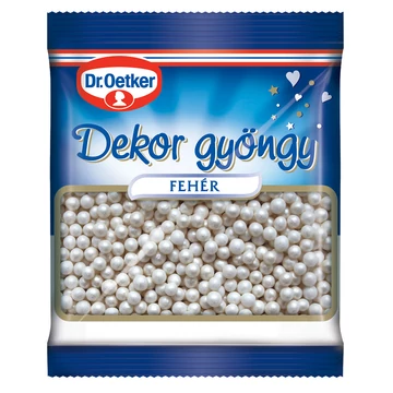 Dr. Oetker fehér dekor gyöngy 30 g