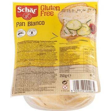 Schar pan blanco gluténmentes fehérkenyér 250g