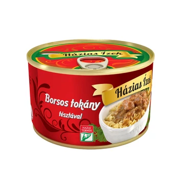 Házias Ízek borsos tokány tésztával 400 g