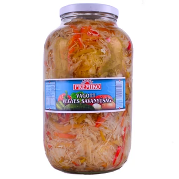 Premiko vágott vegyes savanyúság 4100g - csak egyedi szállítással vagy személyes átvétellel
