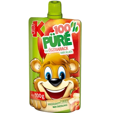 Kubu alma -őszibarack-banán-sárgarépa püré 100g
