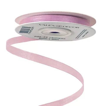 Organza szalag levendula színben 6mmx20m P6-29