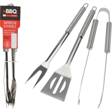 Grillkészlet fém fogóval 3db-os kiszerelésben C83500620