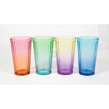 Üvegpohár vizes ombre 470ml többféle 046000480