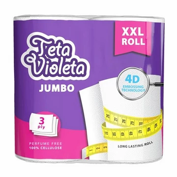 Violetta jumbo xxl papírtörlő 2 tekercs 3 réteg