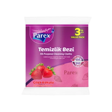 Parex univerzális törlőkendő eper illatban 3db-os kiszerelésben 