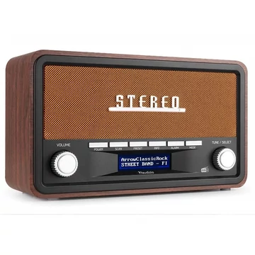 Audizio Foggia Retro rádió FM, DAB+, Bluetooth (Réz)