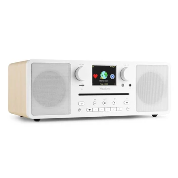 Audizio Naples FM rádió, 60W (CD + USB + Bluetooth + FM + Internet) - Fehér