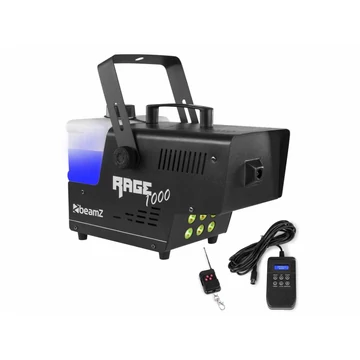 BeamZ Rage 1000LED DMX füstgép (1000W) + digitális vezérlő + távirányító + 6x3W RGB LED