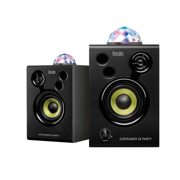 Hercules DJ Speaker 32 Party 2x60W (3") Aktív stúdió monitor hangfalpár + Party fény