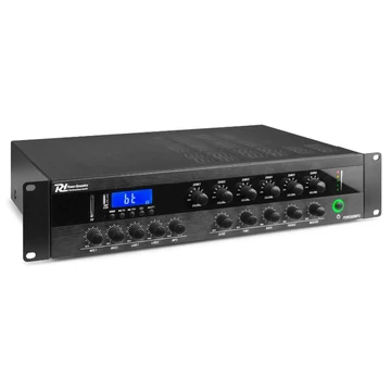 Power Dynamics PDW360MP3 PA Keverő - erősítő , 360W/100V, 6 zóna, Bluetooth, USB, SD, FM
