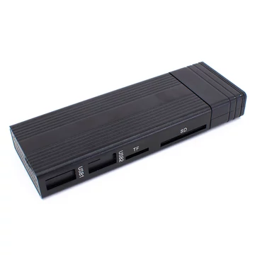 Thunder DAT-1 Külső merevlemez ház, USB-C mobil rack (M.2 SSD + SD/TF + 2x USB3.0)