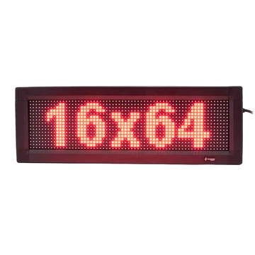 Thunder Germany SMD-16064R Fényreklám, LED Fal, piros, WiFi - (16x 64 cm)