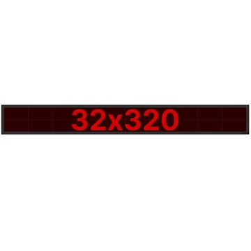 Thunder Germany SMD-32320R Fényreklám, LED Fal, piros, WiFi - (32x320 cm)