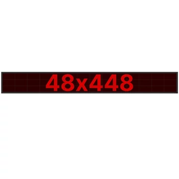 Thunder Germany SMD-48448R Fényreklám, LED Fal, piros, WiFi - (48x448 cm)