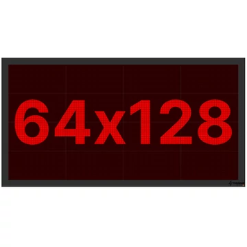 Thunder Germany SMD-64128R Fényreklám, LED Fal, piros, WiFi - (64x128 cm)
