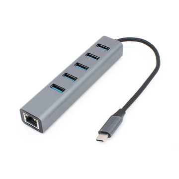 Thunder HBC-06, USB-C átalakító 6in1 + Gigabit Ethernet