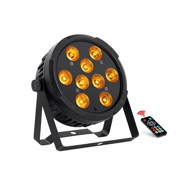 Thunder LP-94 (9x4W) RGBA LED PAR fényeffekt + DMX + TÁVIRÁNYÍTÓ