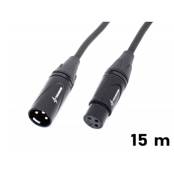 Thunder MC199-15 Mikrofonkábel (XLR 3PIN mama - papa) - 15m