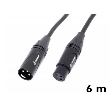 Thunder MC199-6 Mikrofonkábel (XLR 3PIN mama - papa) - 6m
